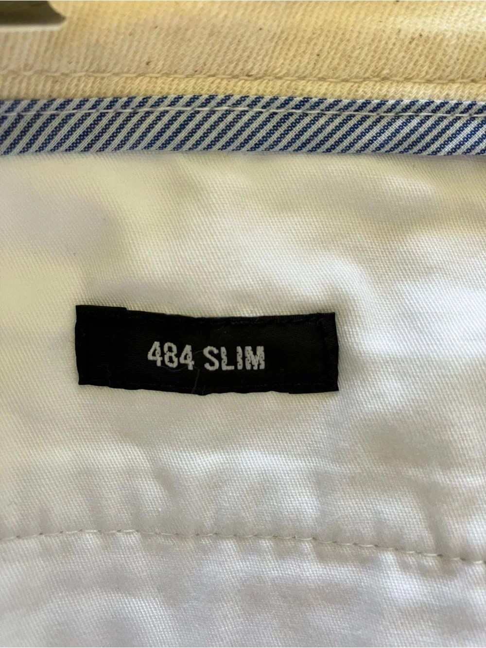 J. Crew White Stretch 484 Slim Fit Chino Pants Mislabeled Actual size 36x30